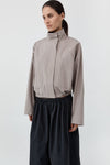 Technical Cotton Carpenter Jacket in Grey Stone